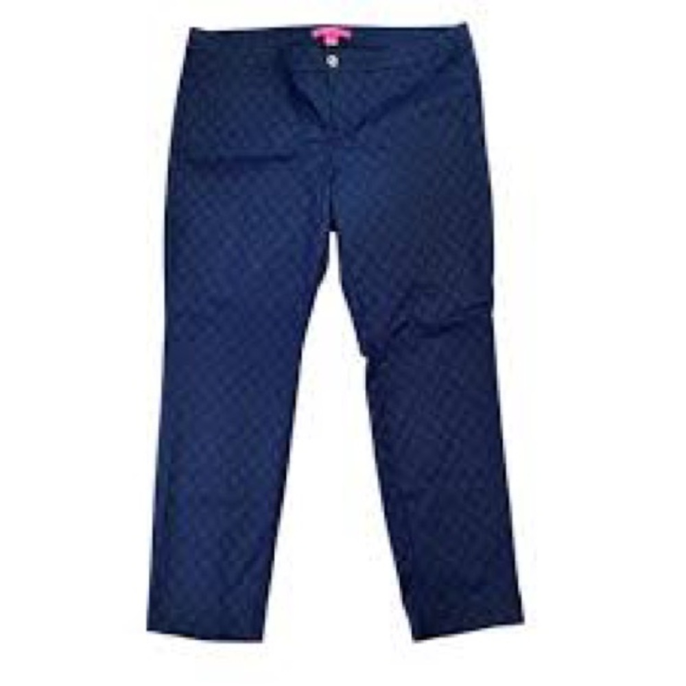 Lilly Pulitzer Midnight Navy Textured Pants